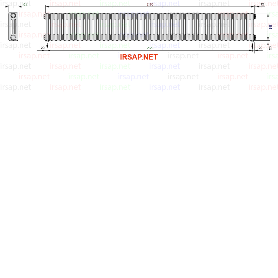Радиатор IRSAP Tesi 30365/48 T16 CL 01
